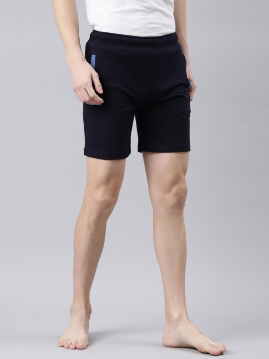 DIXCY SCOTT Men Printed Mid Rise Above Knee Length Lounge Shorts