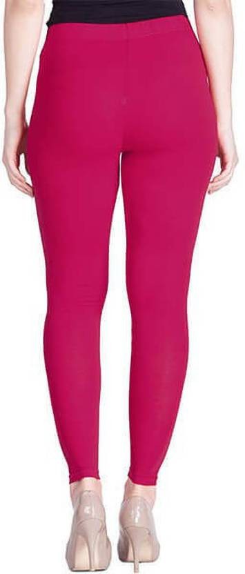 LUX LYRA Churidar Length Ethnic Wear Legging  (Red, Solid)
